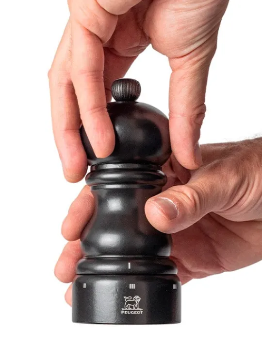 Hot Paris u'select U'select manual wooden pepper mill in satin black, 12cm Pepper|Pepper Mills
