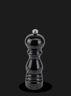 New Paris u'select U’select manual wooden pepper mill in black gloss, 18cm Pepper|Pepper Mills