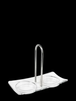 Discount Plateau linéa acryl Acrylic tray for two mills Spice Mill Accessories