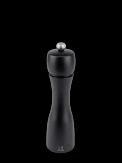 Fashion Tahiti Manual beech wood pepper mill in matt black, 20cm Pepper|Pepper Mills
