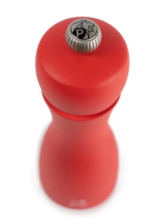 Sale Tahiti Manual beech wood pepper mill in brick red, 15cm - 5in Pepper|Pepper Mills