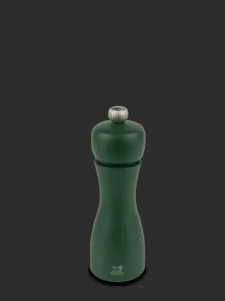 Sale Tahiti Manual beech wood pepper mill in moss green, 15cm - 5in Pepper|Pepper Mills