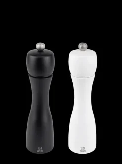Cheap Tahiti Set of manual beechwood salt and pepper mills in black and white, 20cm Salt|Salt & Pepper Mill Sets